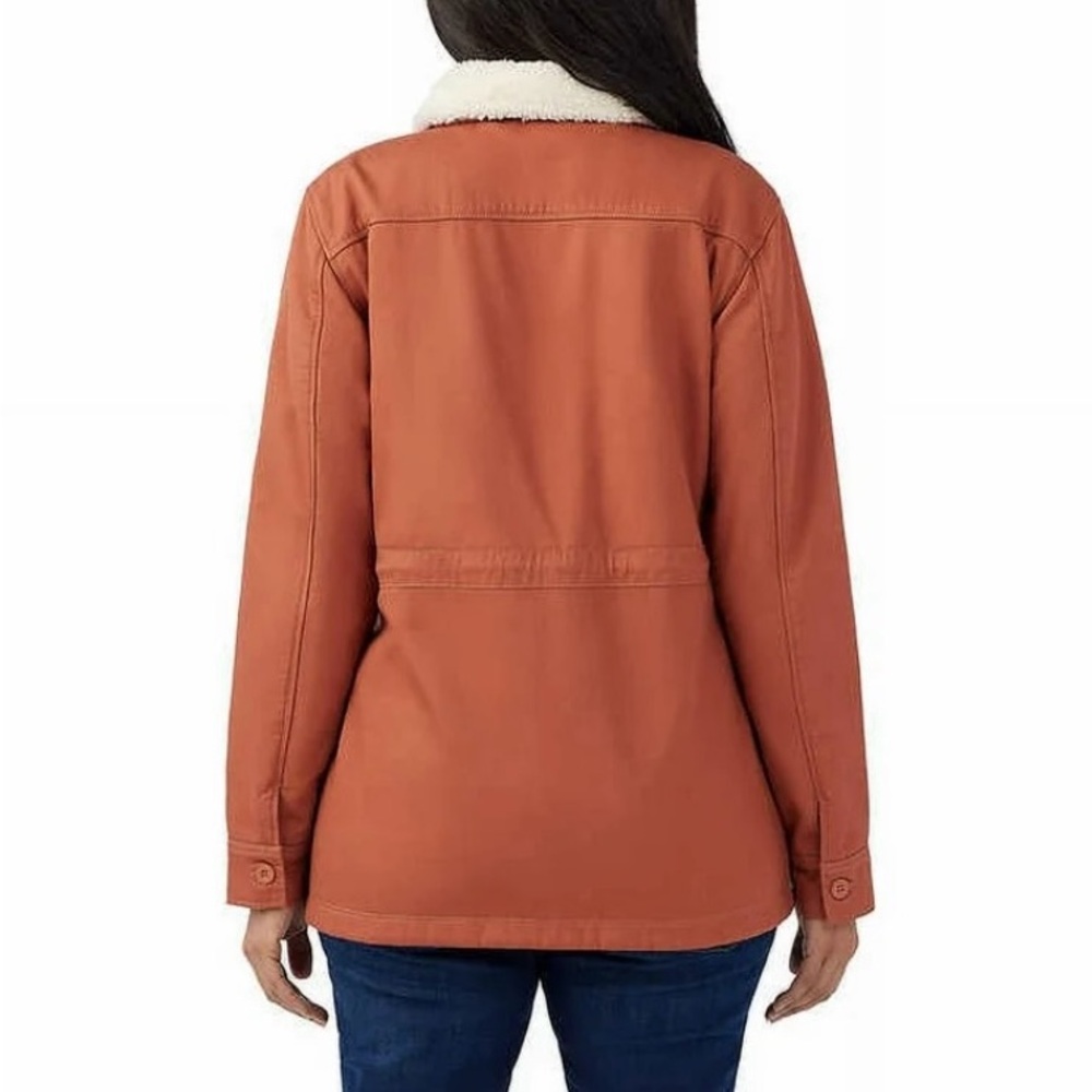 Hang Ten Ladies NWT copper utility jacket, fleece lined sz L - Picture 2 of 10